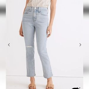 Madewell The Perfect Vintage Crop Jean In Sudbury Wash